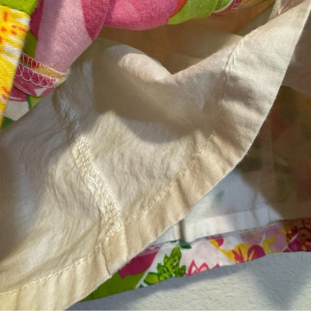 Lilly Pulitzer Franco Fields Forever Floral Tie Keyhole Strapless Dress Size 8 - Picture 9 of 11